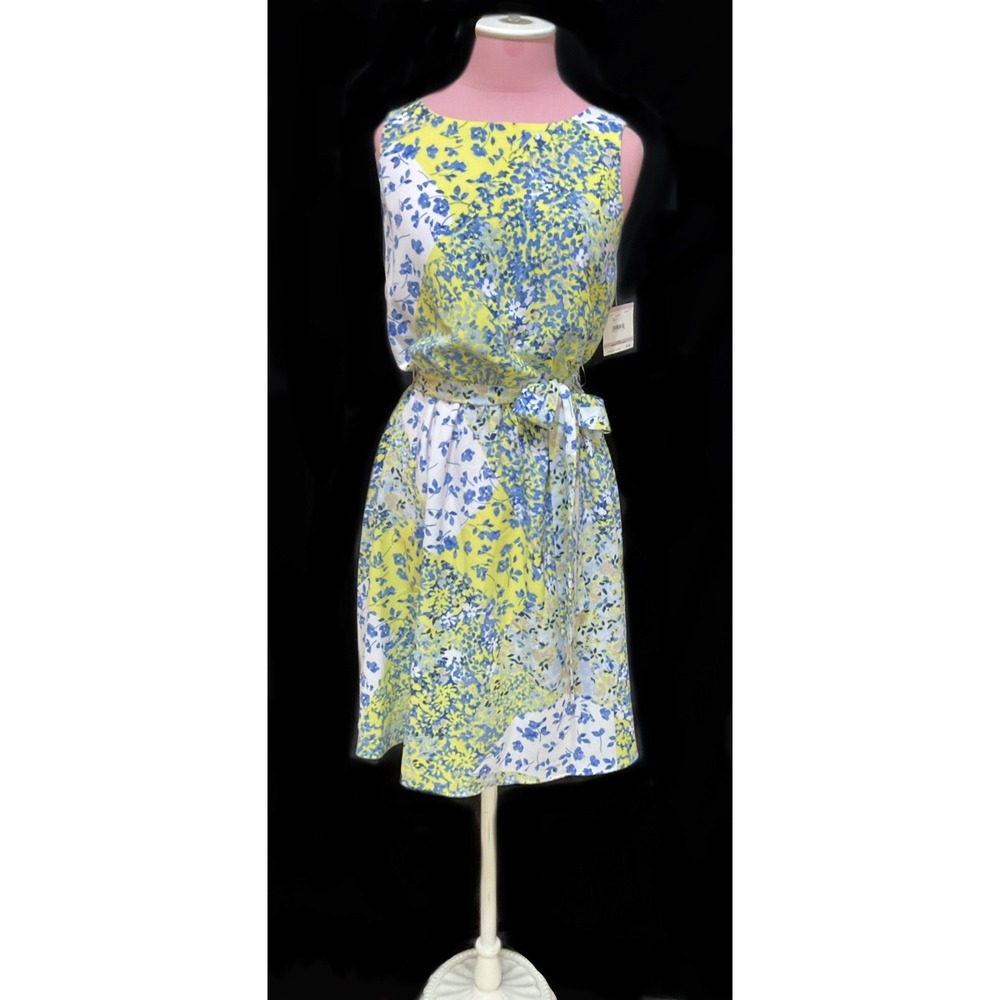 Breezy Summer Anne Klein Dress Ocean Multi Sz 6